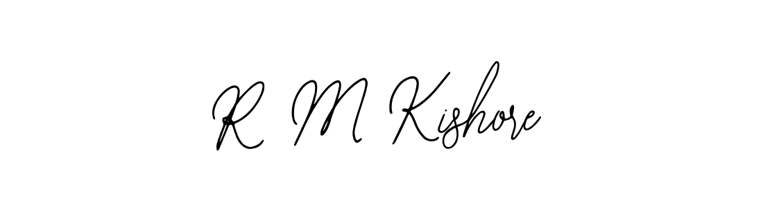 Bearetta-2O07w is a professional signature style that is perfect for those who want to add a touch of class to their signature. It is also a great choice for those who want to make their signature more unique. Get R M Kishore name to fancy signature for free. R M Kishore signature style 12 images and pictures png