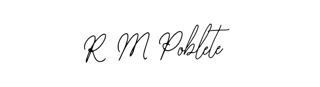 Design your own signature with our free online signature maker. With this signature software, you can create a handwritten (Bearetta-2O07w) signature for name R M Poblete. R M Poblete signature style 12 images and pictures png