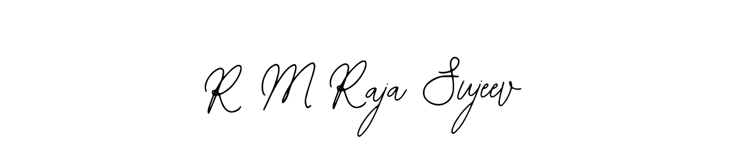 Bearetta-2O07w is a professional signature style that is perfect for those who want to add a touch of class to their signature. It is also a great choice for those who want to make their signature more unique. Get R M Raja Sujeev name to fancy signature for free. R M Raja Sujeev signature style 12 images and pictures png