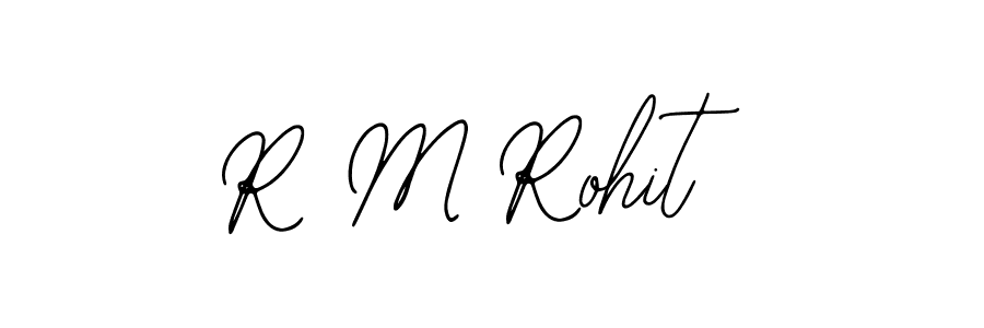 Make a beautiful signature design for name R M Rohit. With this signature (Bearetta-2O07w) style, you can create a handwritten signature for free. R M Rohit signature style 12 images and pictures png