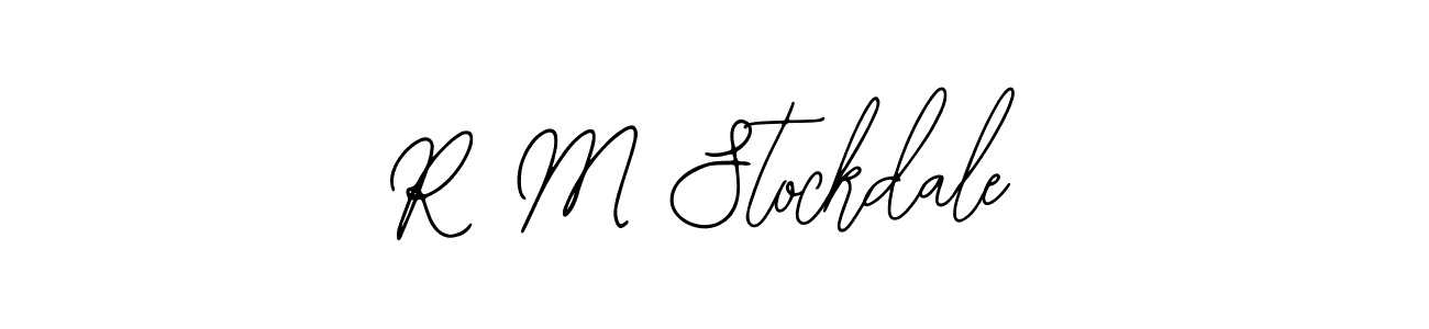 Create a beautiful signature design for name R M Stockdale. With this signature (Bearetta-2O07w) fonts, you can make a handwritten signature for free. R M Stockdale signature style 12 images and pictures png