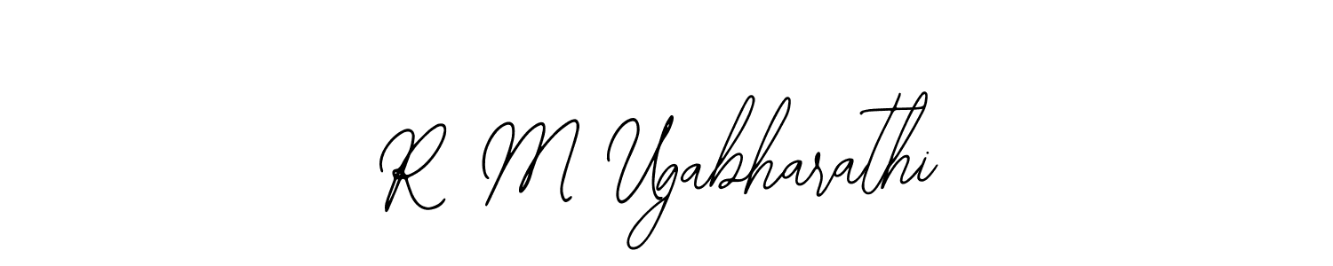 Create a beautiful signature design for name R M Ugabharathi. With this signature (Bearetta-2O07w) fonts, you can make a handwritten signature for free. R M Ugabharathi signature style 12 images and pictures png