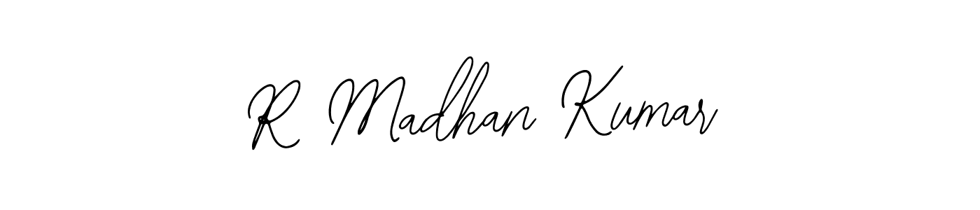 Use a signature maker to create a handwritten signature online. With this signature software, you can design (Bearetta-2O07w) your own signature for name R Madhan Kumar. R Madhan Kumar signature style 12 images and pictures png