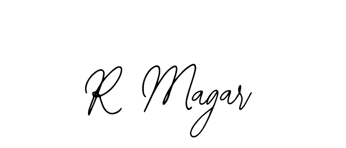 The best way (Bearetta-2O07w) to make a short signature is to pick only two or three words in your name. The name R Magar include a total of six letters. For converting this name. R Magar signature style 12 images and pictures png