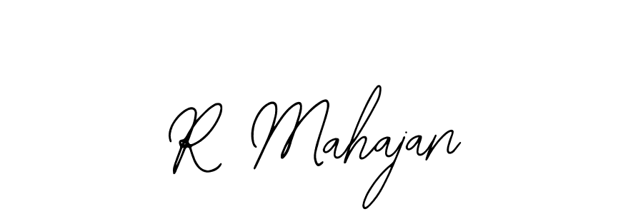 Design your own signature with our free online signature maker. With this signature software, you can create a handwritten (Bearetta-2O07w) signature for name R Mahajan. R Mahajan signature style 12 images and pictures png