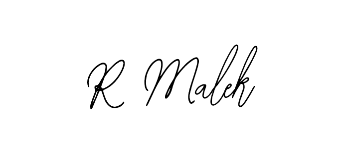 Make a beautiful signature design for name R Malek. With this signature (Bearetta-2O07w) style, you can create a handwritten signature for free. R Malek signature style 12 images and pictures png