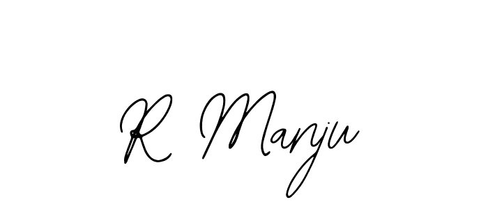 Create a beautiful signature design for name R Manju. With this signature (Bearetta-2O07w) fonts, you can make a handwritten signature for free. R Manju signature style 12 images and pictures png