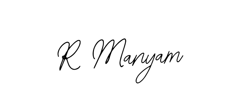 How to make R Manyam signature? Bearetta-2O07w is a professional autograph style. Create handwritten signature for R Manyam name. R Manyam signature style 12 images and pictures png