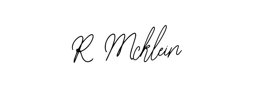 How to make R Mcklein name signature. Use Bearetta-2O07w style for creating short signs online. This is the latest handwritten sign. R Mcklein signature style 12 images and pictures png