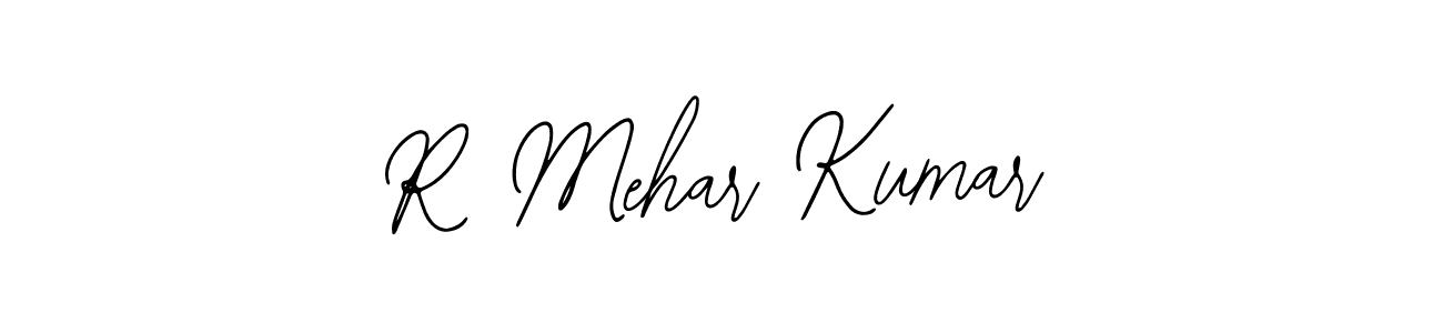 You should practise on your own different ways (Bearetta-2O07w) to write your name (R Mehar Kumar) in signature. don't let someone else do it for you. R Mehar Kumar signature style 12 images and pictures png