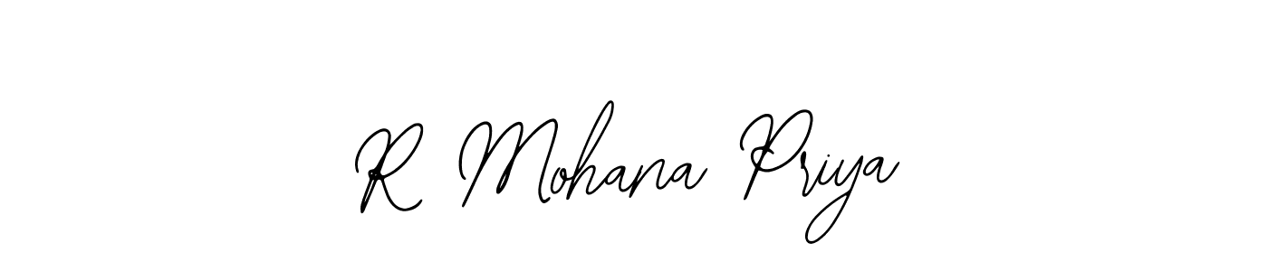 Use a signature maker to create a handwritten signature online. With this signature software, you can design (Bearetta-2O07w) your own signature for name R Mohana Priya. R Mohana Priya signature style 12 images and pictures png