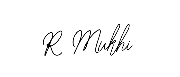 Use a signature maker to create a handwritten signature online. With this signature software, you can design (Bearetta-2O07w) your own signature for name R Mukhi. R Mukhi signature style 12 images and pictures png