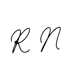 This is the best signature style for the R N name. Also you like these signature font (Bearetta-2O07w). Mix name signature. R N signature style 12 images and pictures png