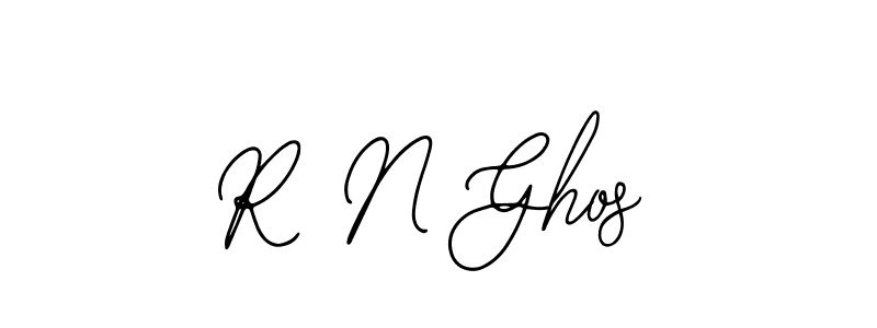 You should practise on your own different ways (Bearetta-2O07w) to write your name (R N Ghos) in signature. don't let someone else do it for you. R N Ghos signature style 12 images and pictures png