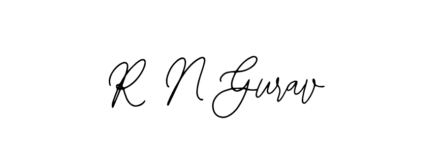 Make a beautiful signature design for name R N Gurav. With this signature (Bearetta-2O07w) style, you can create a handwritten signature for free. R N Gurav signature style 12 images and pictures png