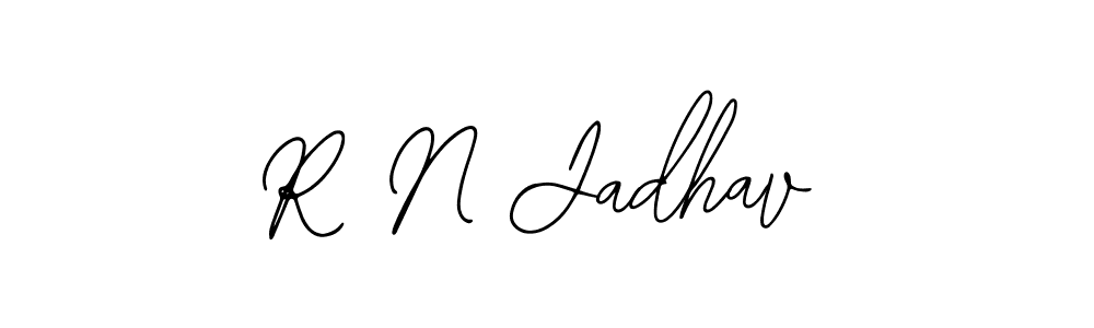 You should practise on your own different ways (Bearetta-2O07w) to write your name (R N Jadhav) in signature. don't let someone else do it for you. R N Jadhav signature style 12 images and pictures png