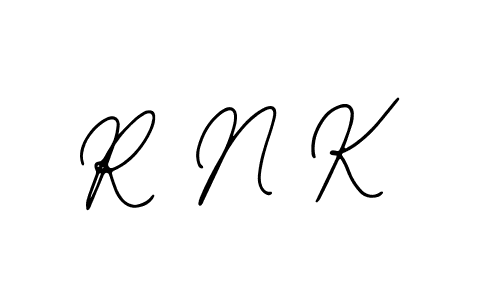 You should practise on your own different ways (Bearetta-2O07w) to write your name (R N K) in signature. don't let someone else do it for you. R N K signature style 12 images and pictures png