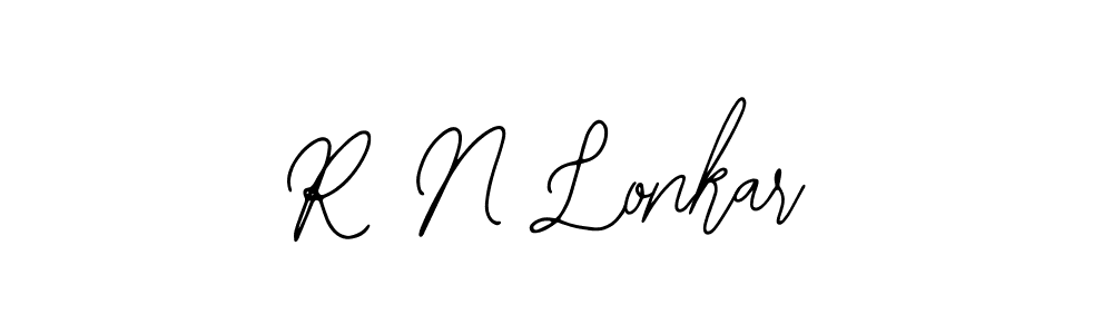 Similarly Bearetta-2O07w is the best handwritten signature design. Signature creator online .You can use it as an online autograph creator for name R N Lonkar. R N Lonkar signature style 12 images and pictures png