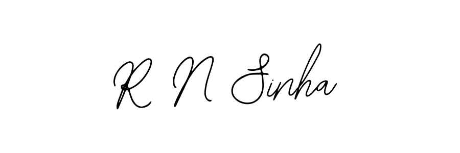 if you are searching for the best signature style for your name R N Sinha. so please give up your signature search. here we have designed multiple signature styles  using Bearetta-2O07w. R N Sinha signature style 12 images and pictures png