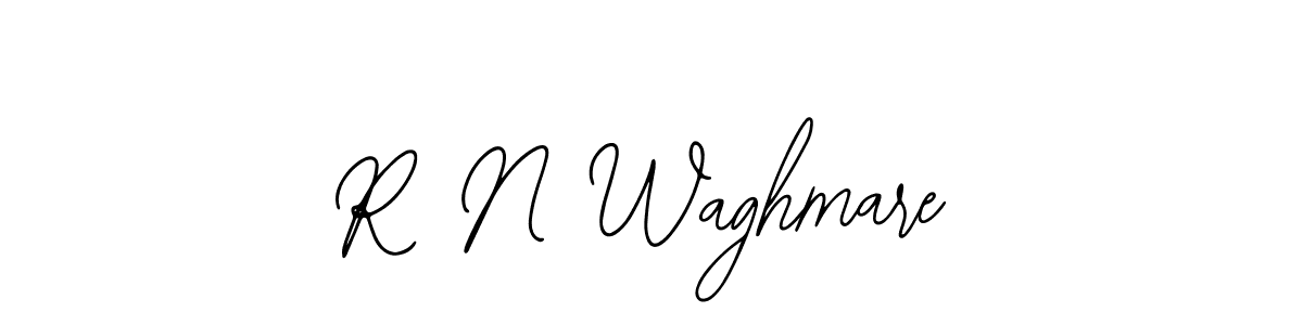 The best way (Bearetta-2O07w) to make a short signature is to pick only two or three words in your name. The name R N Waghmare include a total of six letters. For converting this name. R N Waghmare signature style 12 images and pictures png