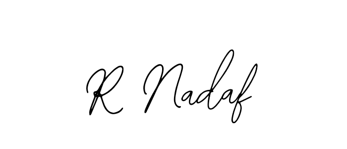 Best and Professional Signature Style for R Nadaf. Bearetta-2O07w Best Signature Style Collection. R Nadaf signature style 12 images and pictures png