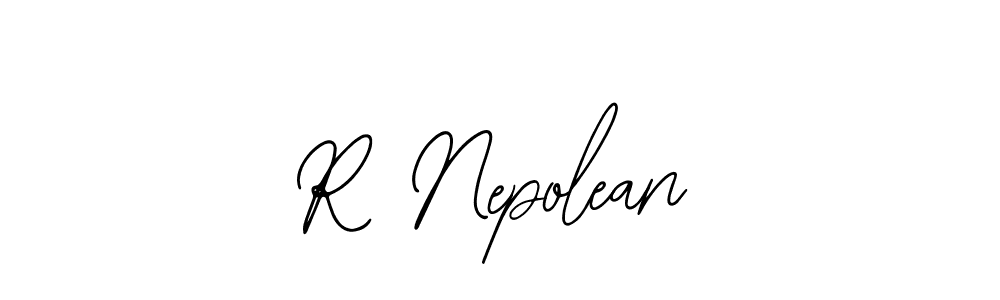 Also we have R Nepolean name is the best signature style. Create professional handwritten signature collection using Bearetta-2O07w autograph style. R Nepolean signature style 12 images and pictures png