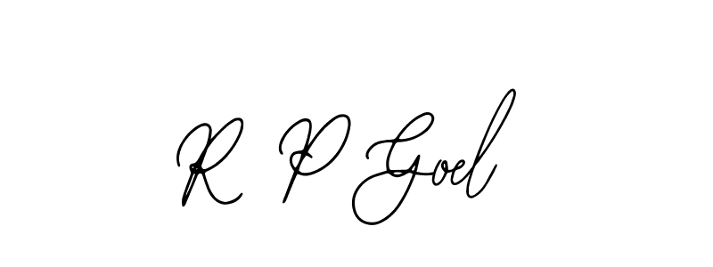 Design your own signature with our free online signature maker. With this signature software, you can create a handwritten (Bearetta-2O07w) signature for name R P Goel. R P Goel signature style 12 images and pictures png