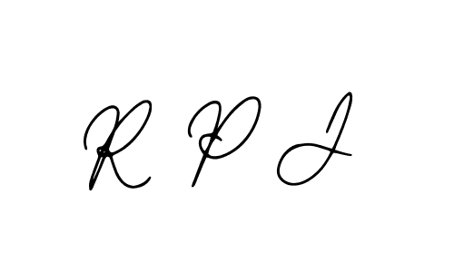 Make a beautiful signature design for name R P J. With this signature (Bearetta-2O07w) style, you can create a handwritten signature for free. R P J signature style 12 images and pictures png