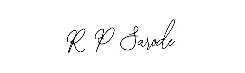 R P Sarode stylish signature style. Best Handwritten Sign (Bearetta-2O07w) for my name. Handwritten Signature Collection Ideas for my name R P Sarode. R P Sarode signature style 12 images and pictures png