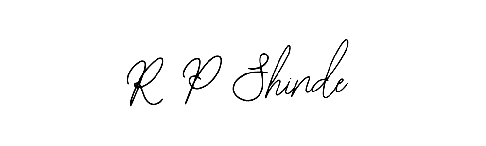 Make a beautiful signature design for name R P Shinde. With this signature (Bearetta-2O07w) style, you can create a handwritten signature for free. R P Shinde signature style 12 images and pictures png