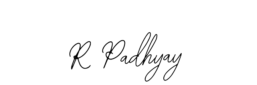 You should practise on your own different ways (Bearetta-2O07w) to write your name (R Padhyay) in signature. don't let someone else do it for you. R Padhyay signature style 12 images and pictures png