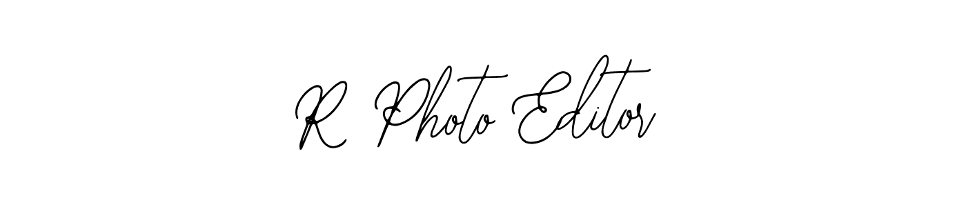 You should practise on your own different ways (Bearetta-2O07w) to write your name (R Photo Editor) in signature. don't let someone else do it for you. R Photo Editor signature style 12 images and pictures png