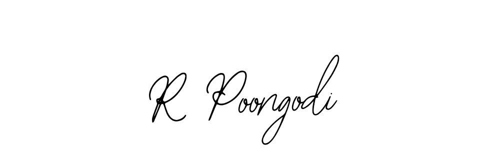 Also You can easily find your signature by using the search form. We will create R Poongodi name handwritten signature images for you free of cost using Bearetta-2O07w sign style. R Poongodi signature style 12 images and pictures png