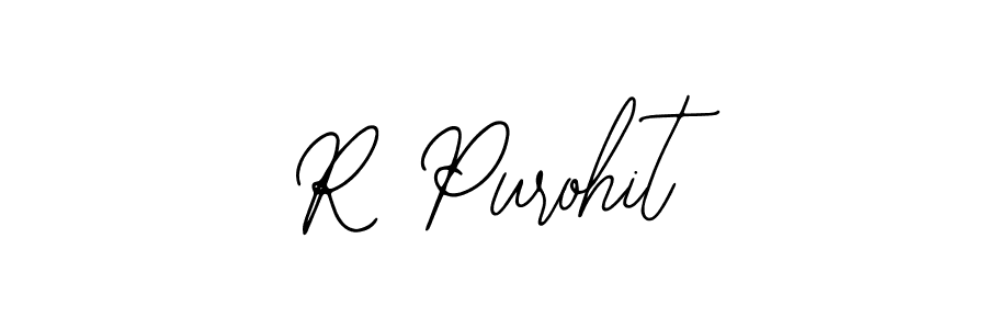 Make a beautiful signature design for name R Purohit. With this signature (Bearetta-2O07w) style, you can create a handwritten signature for free. R Purohit signature style 12 images and pictures png