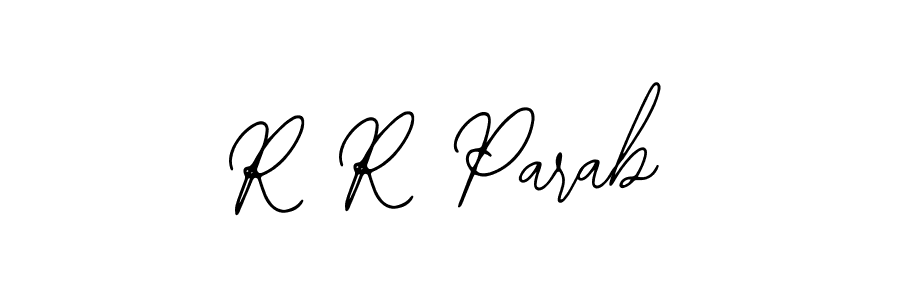Design your own signature with our free online signature maker. With this signature software, you can create a handwritten (Bearetta-2O07w) signature for name R R Parab. R R Parab signature style 12 images and pictures png