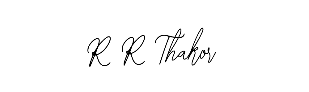 Use a signature maker to create a handwritten signature online. With this signature software, you can design (Bearetta-2O07w) your own signature for name R R Thakor. R R Thakor signature style 12 images and pictures png