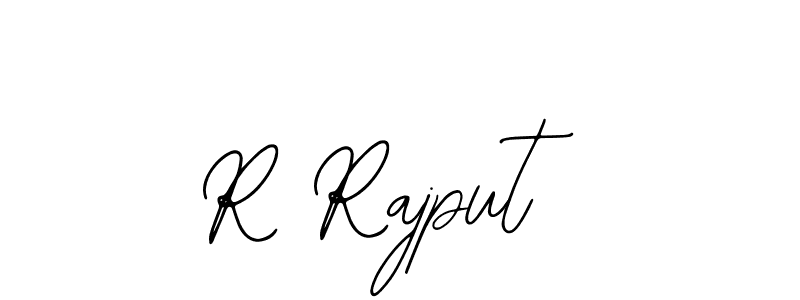 How to make R Rajput name signature. Use Bearetta-2O07w style for creating short signs online. This is the latest handwritten sign. R Rajput signature style 12 images and pictures png