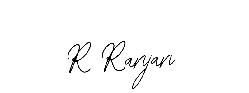 Use a signature maker to create a handwritten signature online. With this signature software, you can design (Bearetta-2O07w) your own signature for name R Ranjan. R Ranjan signature style 12 images and pictures png