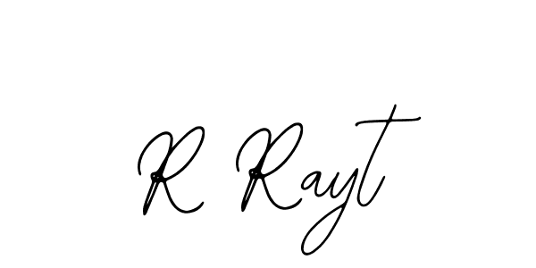Similarly Bearetta-2O07w is the best handwritten signature design. Signature creator online .You can use it as an online autograph creator for name R Rayt. R Rayt signature style 12 images and pictures png