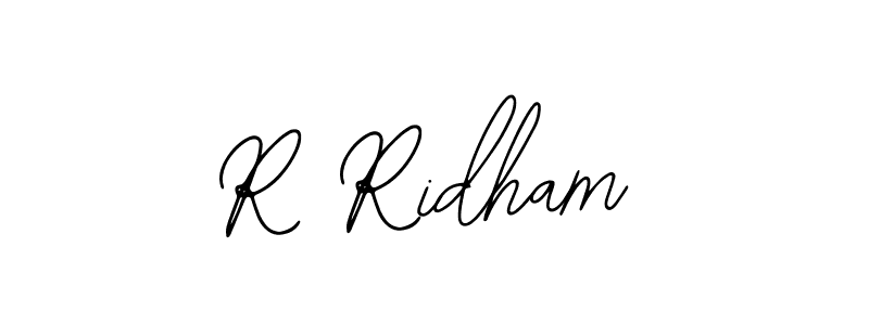 Create a beautiful signature design for name R Ridham. With this signature (Bearetta-2O07w) fonts, you can make a handwritten signature for free. R Ridham signature style 12 images and pictures png