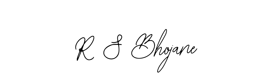 Create a beautiful signature design for name R S Bhojane. With this signature (Bearetta-2O07w) fonts, you can make a handwritten signature for free. R S Bhojane signature style 12 images and pictures png
