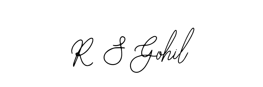 if you are searching for the best signature style for your name R S Gohil. so please give up your signature search. here we have designed multiple signature styles  using Bearetta-2O07w. R S Gohil signature style 12 images and pictures png