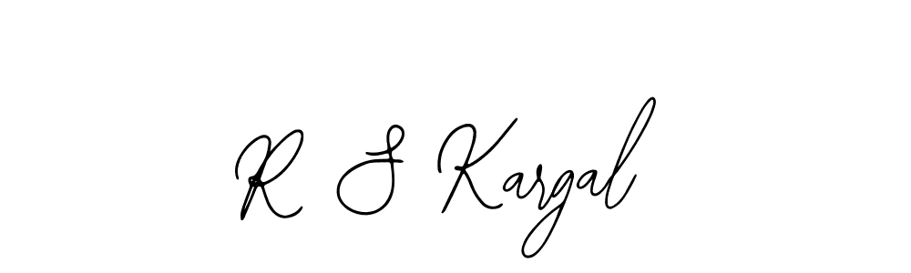 You should practise on your own different ways (Bearetta-2O07w) to write your name (R S Kargal) in signature. don't let someone else do it for you. R S Kargal signature style 12 images and pictures png