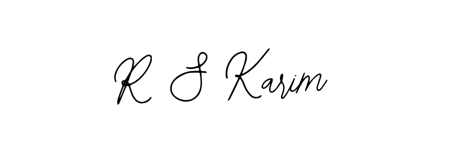 The best way (Bearetta-2O07w) to make a short signature is to pick only two or three words in your name. The name R S Karim include a total of six letters. For converting this name. R S Karim signature style 12 images and pictures png