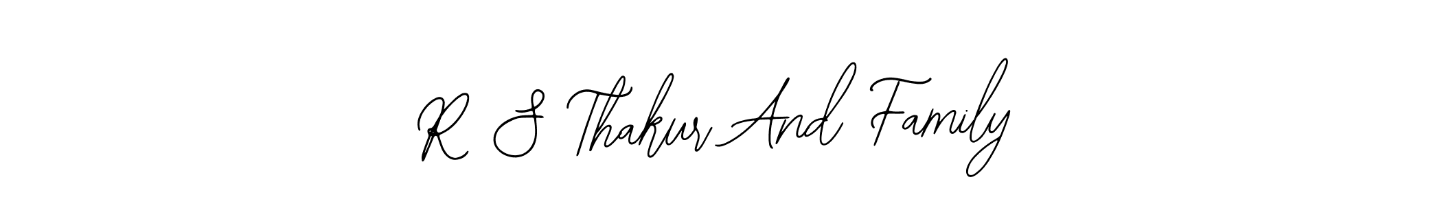 The best way (Bearetta-2O07w) to make a short signature is to pick only two or three words in your name. The name R S Thakur And Family include a total of six letters. For converting this name. R S Thakur And Family signature style 12 images and pictures png