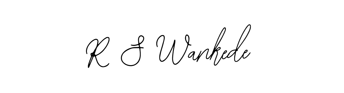 You should practise on your own different ways (Bearetta-2O07w) to write your name (R S Wankede) in signature. don't let someone else do it for you. R S Wankede signature style 12 images and pictures png