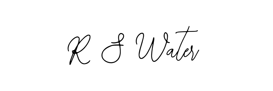 Use a signature maker to create a handwritten signature online. With this signature software, you can design (Bearetta-2O07w) your own signature for name R S Water. R S Water signature style 12 images and pictures png