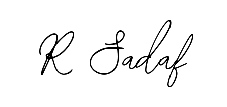 Create your official email sign-off with R Sadaf name in Bearetta-2O07w style. Crisp, clean, and perfectly legible across all screens. R Sadaf signature style 12 images and pictures png