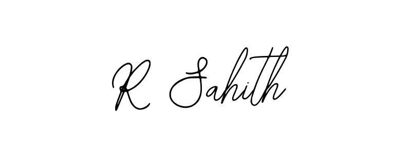 Make a beautiful signature design for name R Sahith. Use this online signature maker to create a handwritten signature for free. R Sahith signature style 12 images and pictures png