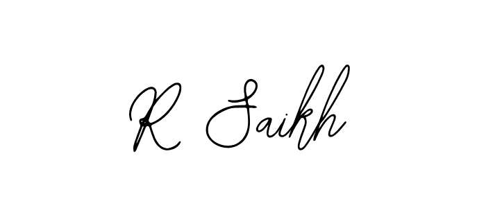 Make a beautiful signature design for name R Saikh. With this signature (Bearetta-2O07w) style, you can create a handwritten signature for free. R Saikh signature style 12 images and pictures png